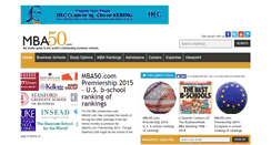 Desktop Screenshot of mba50.com